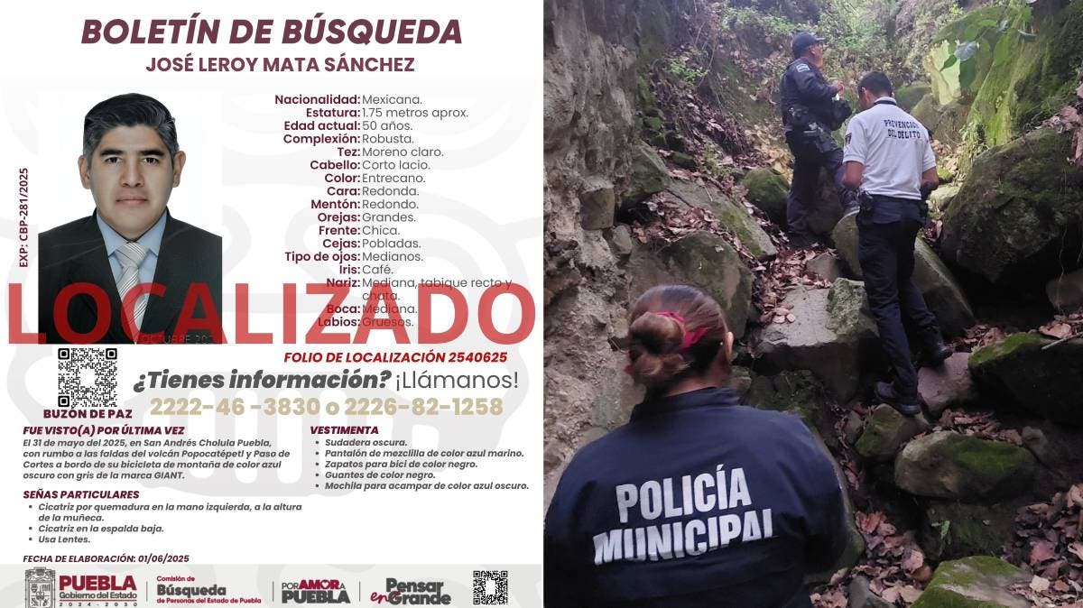 Milagro en las montañas: Aparece con vida ciclista desaparecido en Puebla tras días de angustia