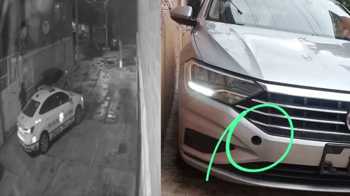 Captado infraganti: Policía Municipal es sorprendido robando autoparte en Puebla