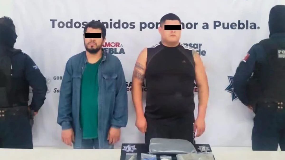 Caen “El Tanque” y “El Chino” en Tehuacán con droga y arma de fuego