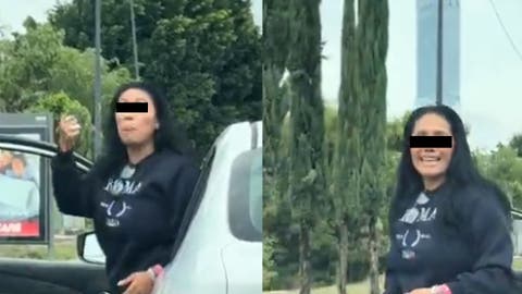 VIDEO Poblana se baja del auto para reclamar que le dio el paso y se vuelve tendencia en Puebla