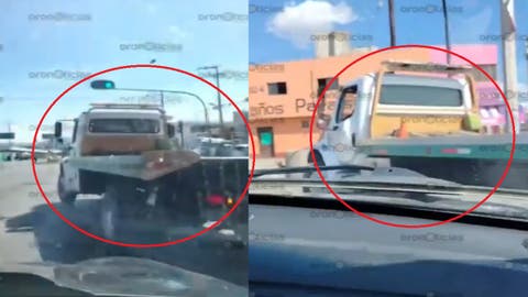 VIDEO ¡Grullero desquiciado! Operador de Grúas Continental provoca choque y golpea a padre de familia en Puebla