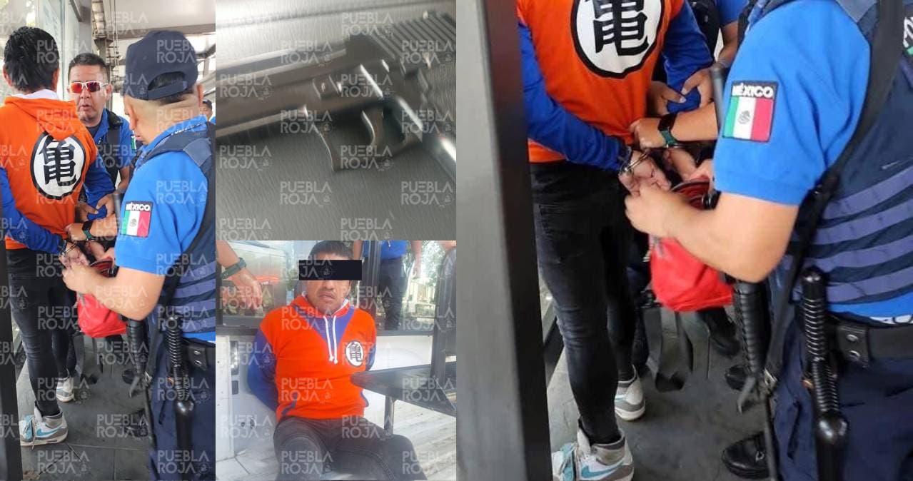 ¡Terror en la RUTA Puebla! Hombre armado intenta asalto a bordo de la Línea 3