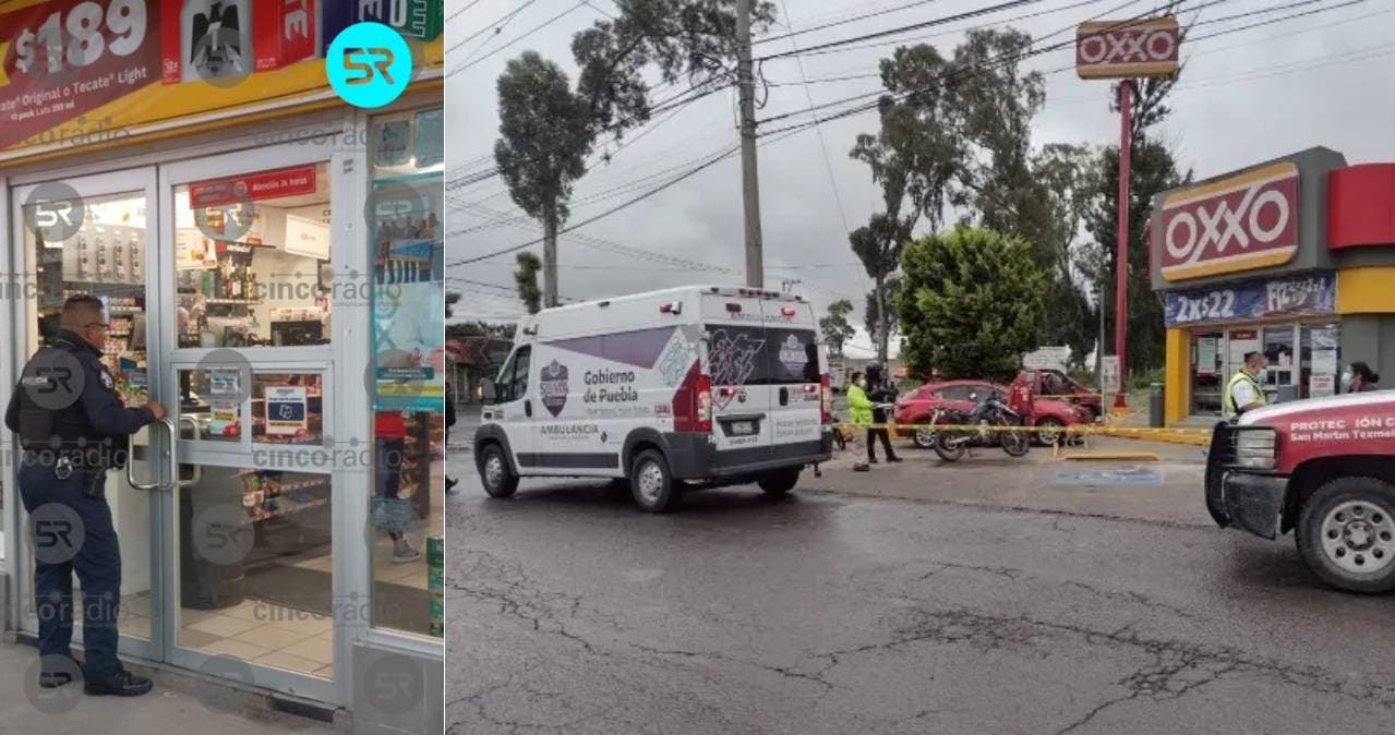 ¡Alerta en Texmelucan! Criminales Armados Asaltan Oxxo a Plena Luz del Día