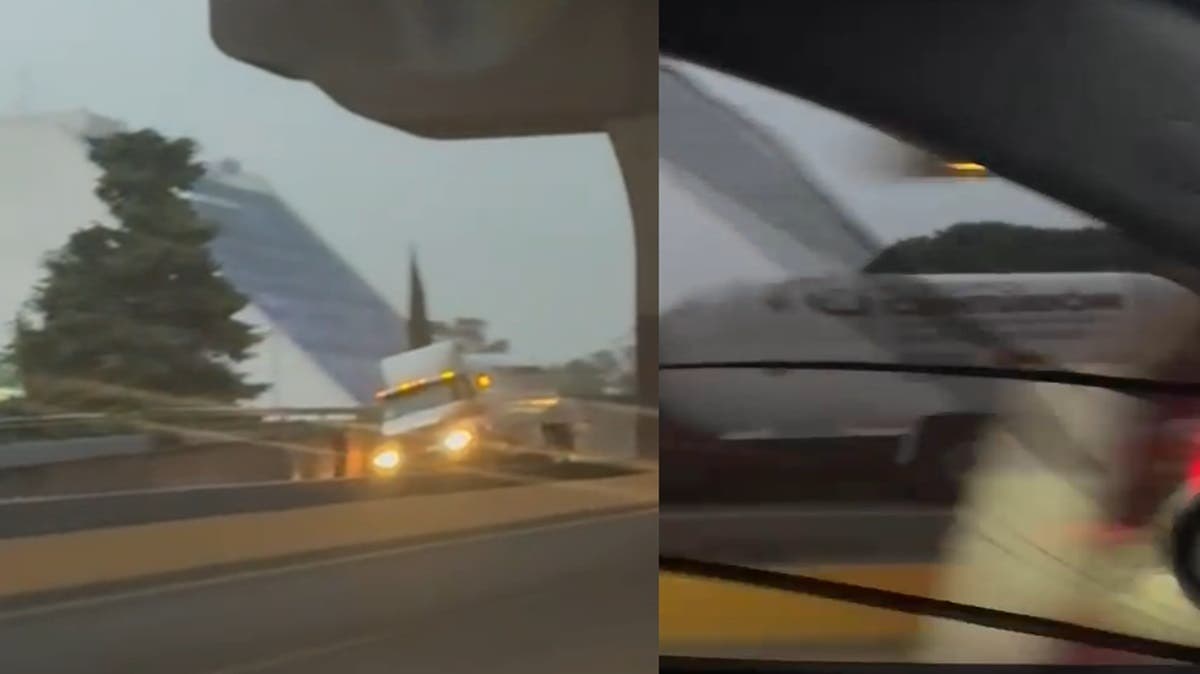 Accidente múltiple y saqueo en carretera México-Puebla mantiene bloqueos