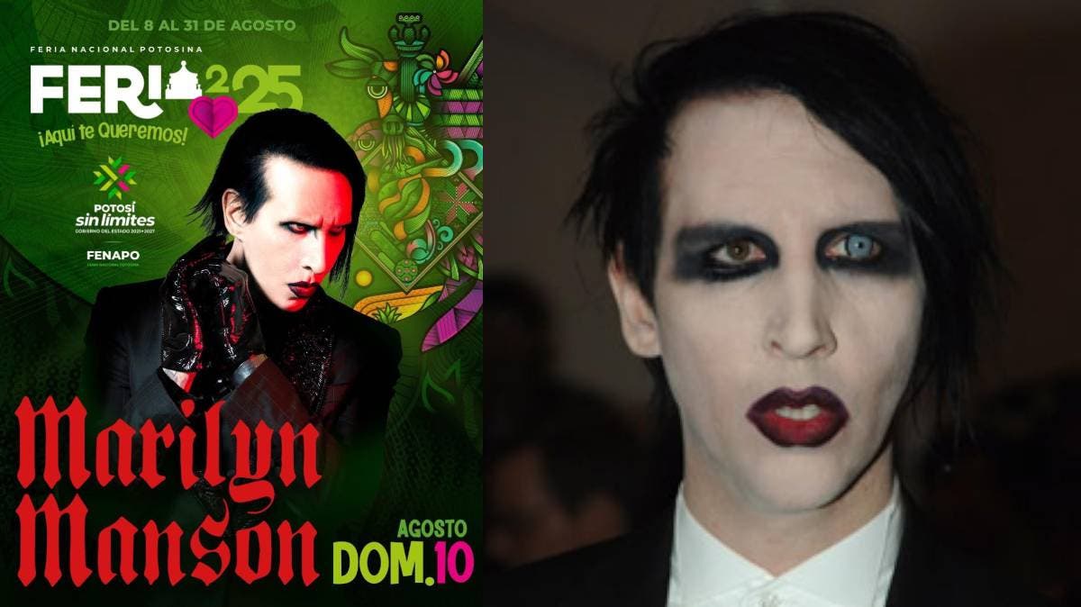 Marilyn Manson incendiará San Luis Potosí: el 10 de agosto, el ícono del rock llega a la Feria Nacional Potosina