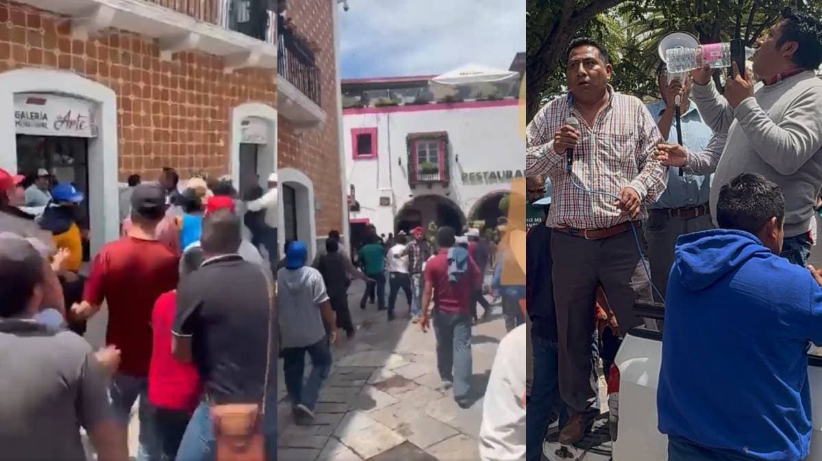 Ambulantes se enfrentan a autoridades en Atlixco: protestas, agresiones y bloqueo de carretera