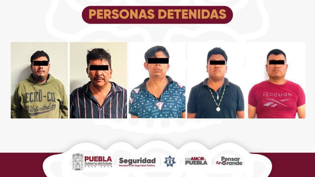 Operativos en Puebla: detienen a cinco hombres armados en Huauchinango e Izúcar de Matamoros