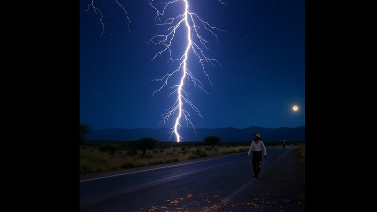 Impactante: hombre pierde la vista al ser alcanzado por un rayo