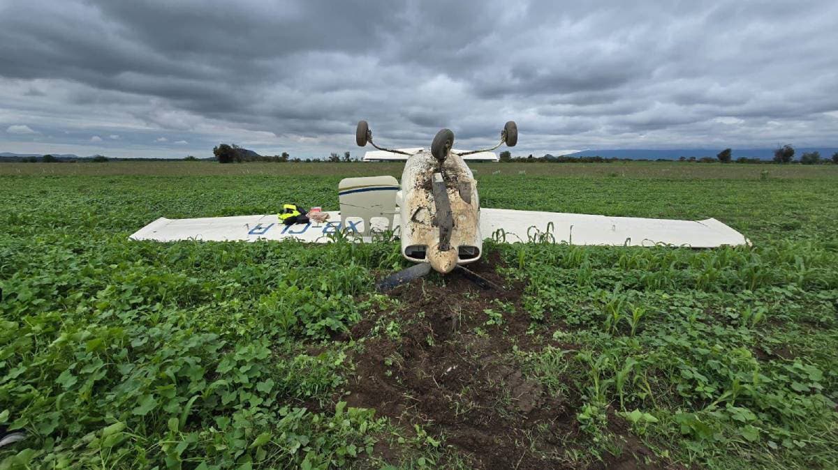 Milagro en el aire: avioneta cae en Huejotzingo y dos jóvenes sobreviven de forma increíble