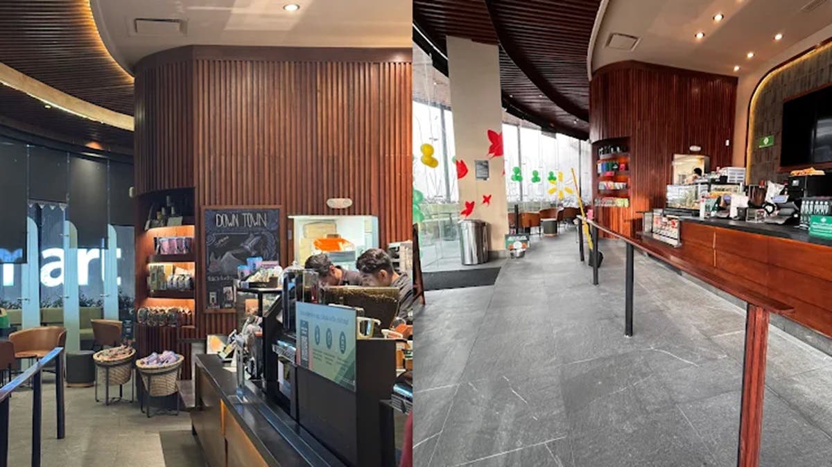 Pareja se roba 8 termos del Starbucks de Angelópolis: ¡más de 5 mil pesos en mercancía!