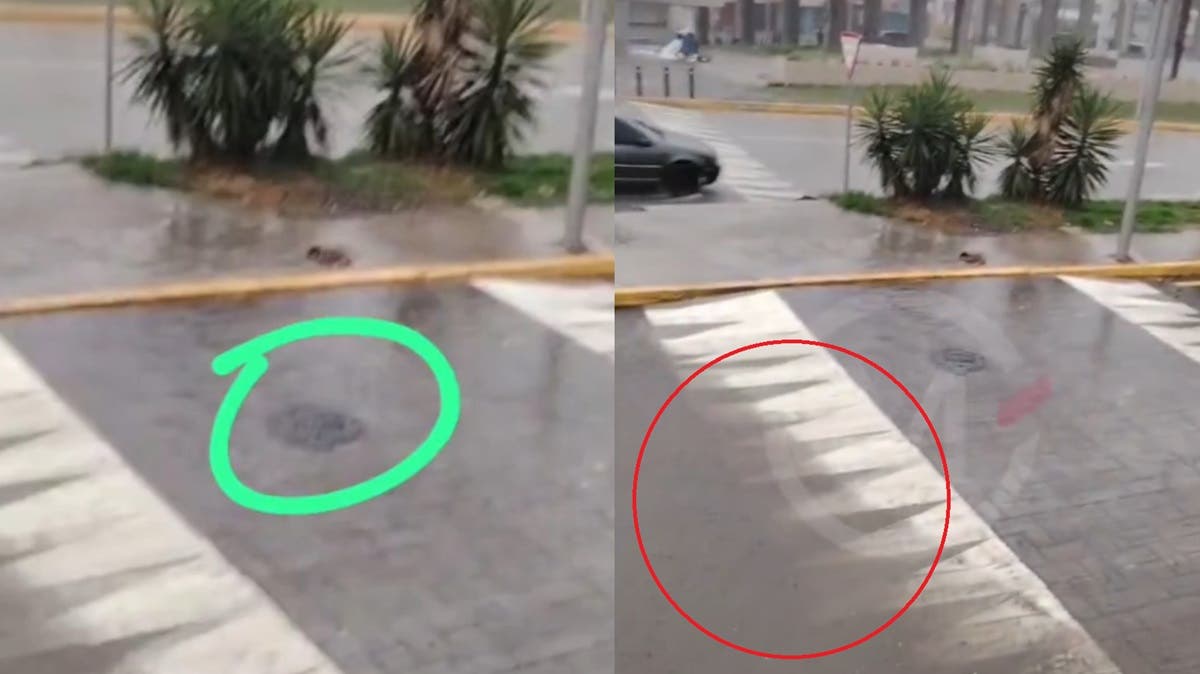 ¡Se encharca la nueva obra de Amalucan! Pusieron la coladera ¡en el tope!