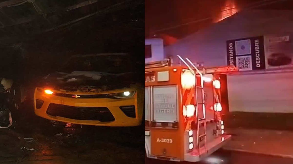 Corvette, motos y más: revelan los autos que se quemaron en incendio del lote “Grupo Maizero” en Puebla