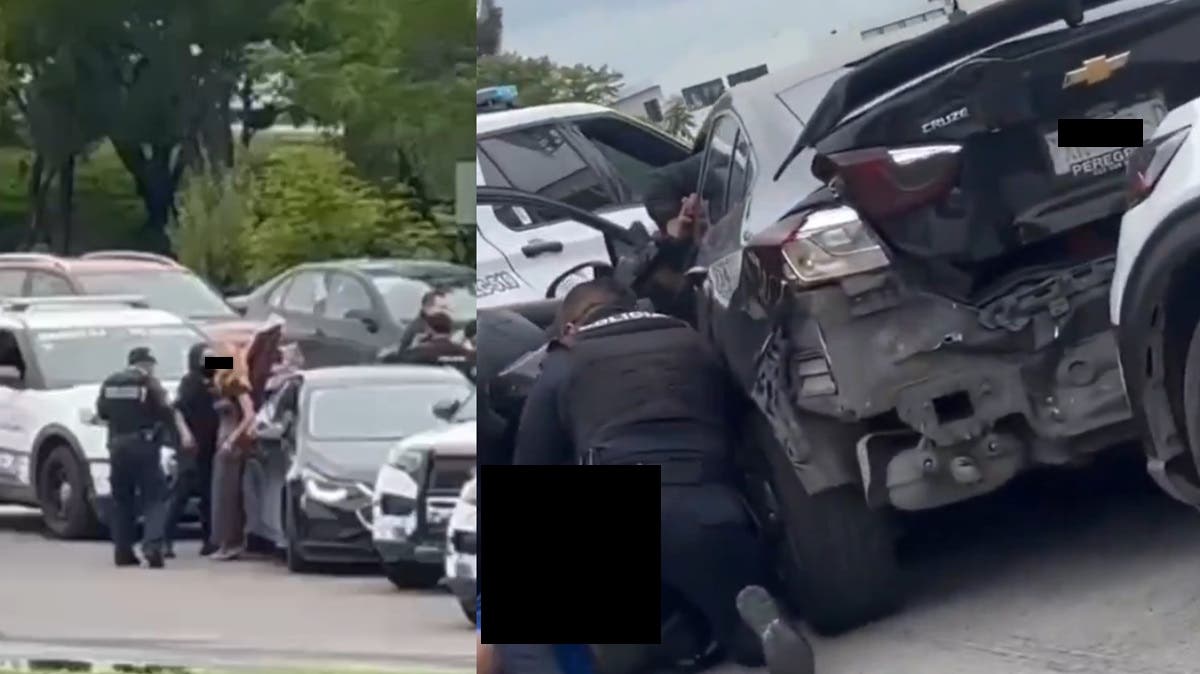 ¡Persecución, balazos y choque! Pareja detenida tras evadir operativo en Periférico