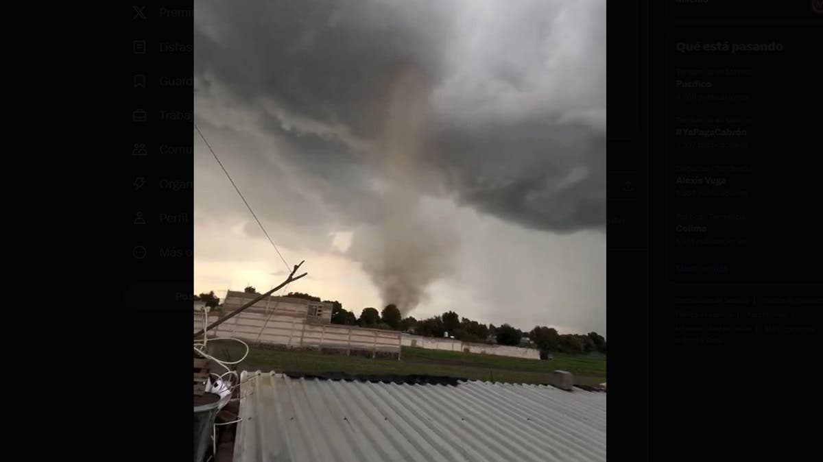 Mini tornado sorprende a comunidades de Tlaxcala y Texmelucan; captan el fenómeno en video