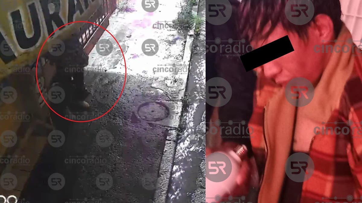 Otra vez el mismo: cae hombre señalado por hurtar videovigilancia en Puebla Centro