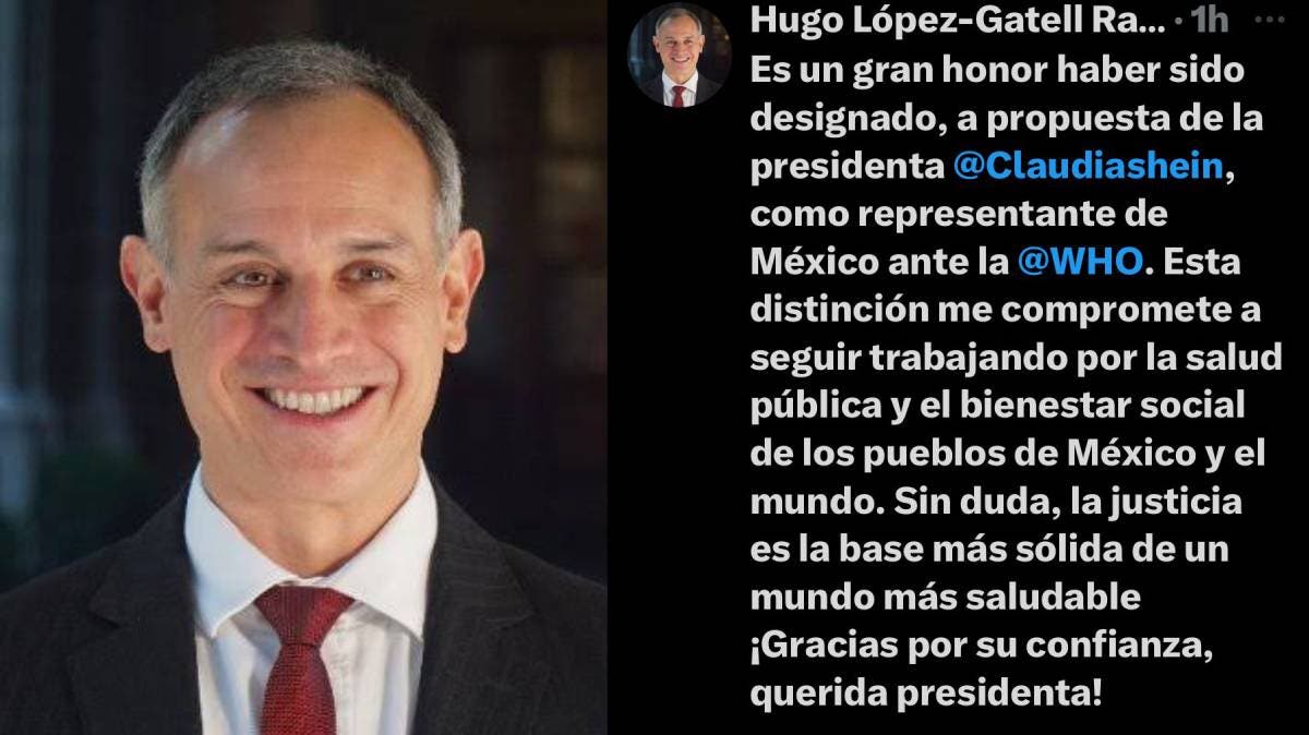 López-Gatell será el nuevo representante de México ante la OMS; Sheinbaum lo propone para el cargo internacional