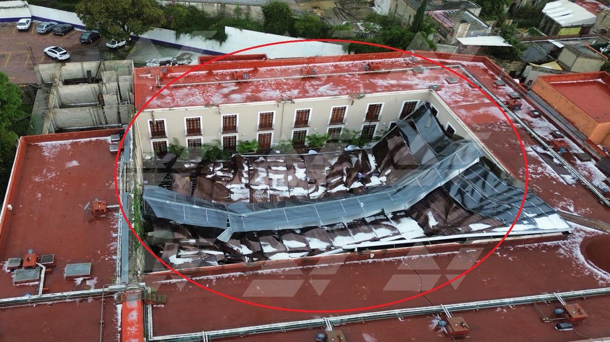 Última Hora: Tromba destruye el techo del Hotel San Francisco en Tlaxcala: así quedó tras el colapso