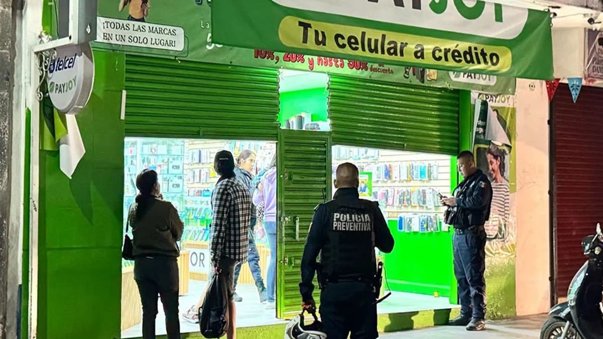 Asalto a tienda Telcel PayJoy en Atlixco deja un herido por disparos (VIDEO)