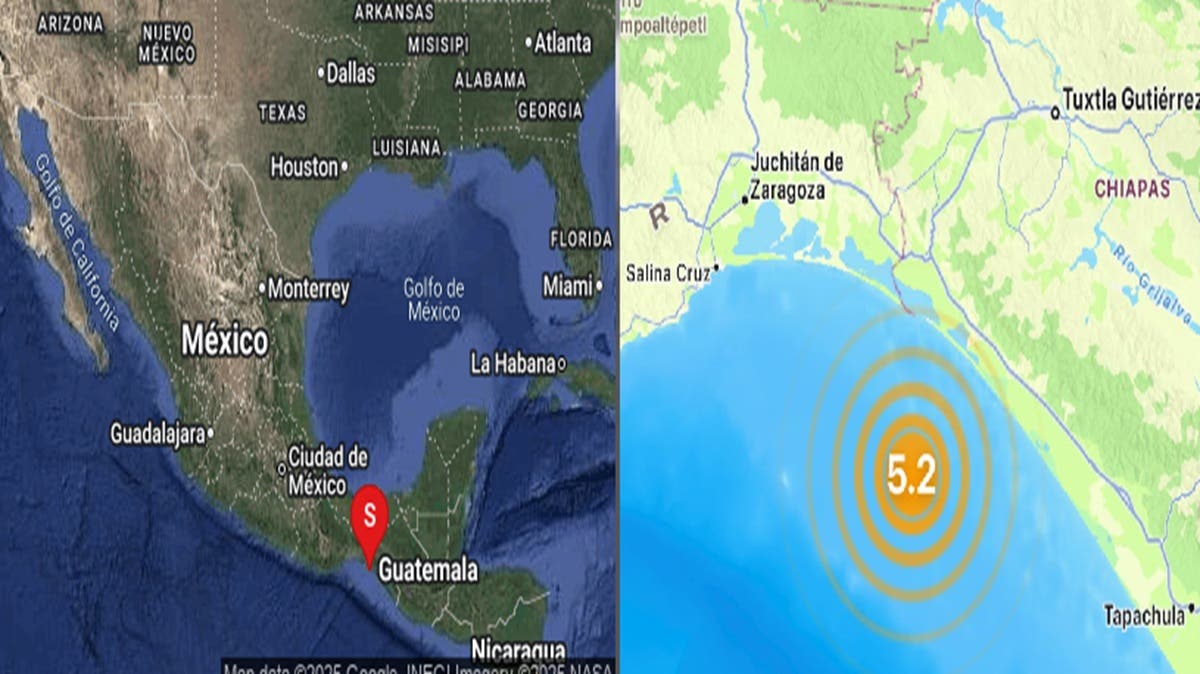 Alta actividad sísmica en el sur de México; sismos sacuden Chiapas y Oaxaca este jueves