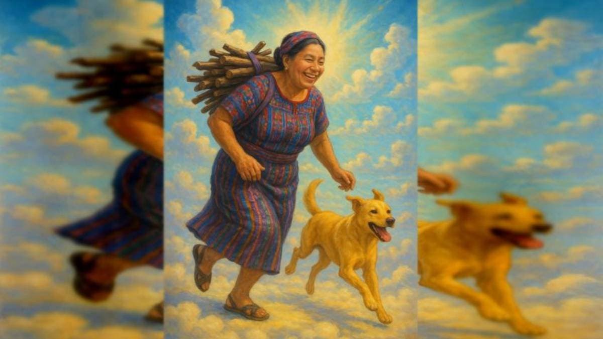“No la dejó sola ni al final”: Encuentran a mujer abrazando a su perrito tras sismo en Guatemala