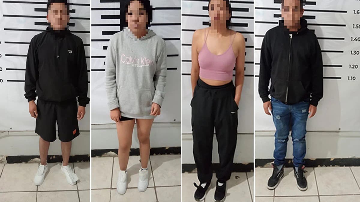 ¡Detenidos en Texmelucan! Estos son los 4 asaltantes de la tienda Coppel en Plaza Crystal