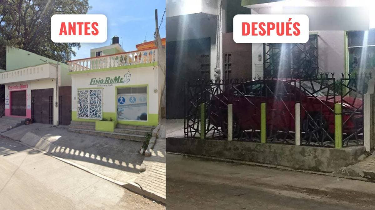 Negocio de fisioterapia en Amozoc se adueña de la banqueta; vecinos denuncian “gandallismo” y riesgo en temporada de lluvias