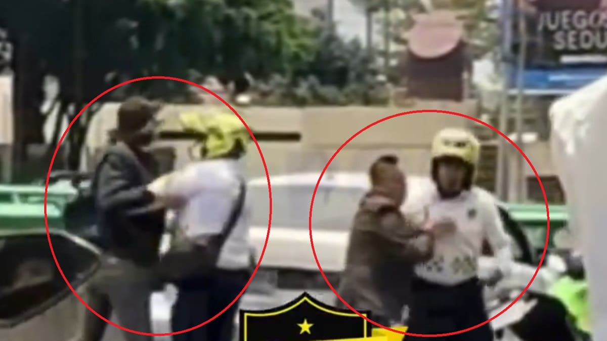 ‘Junior’ y sus escoltas golpean a policías de tránsito en calles; video se viraliza