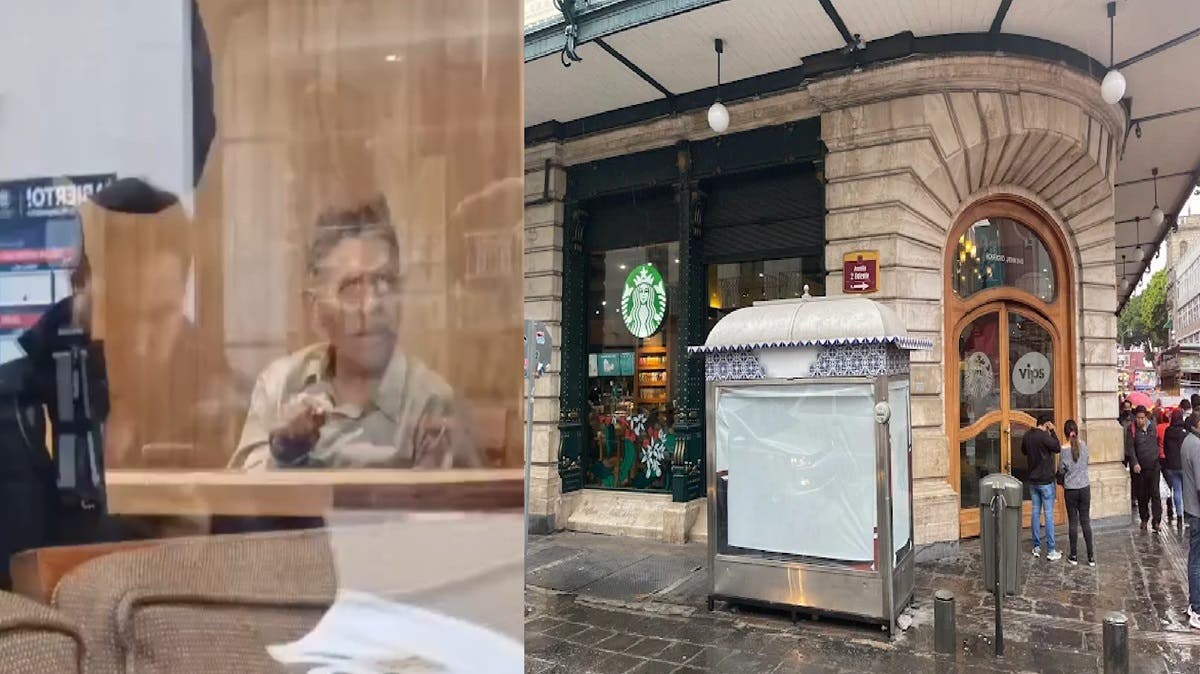 Se quedó encerrado en Starbucks de 2 Norte y 2 Oriente toda la noche: rompió una lámpara para pedir ayuda