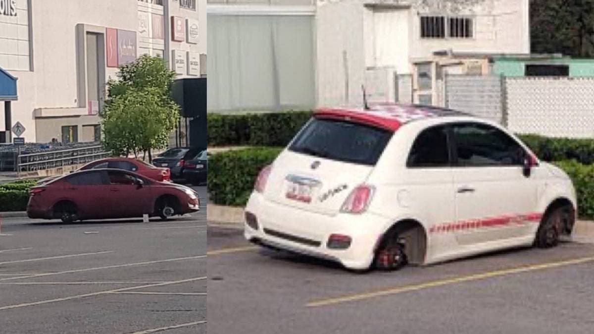 Dejan autos sobre blocks en Plaza San Diego: crimen nocturno sacude a Cholula