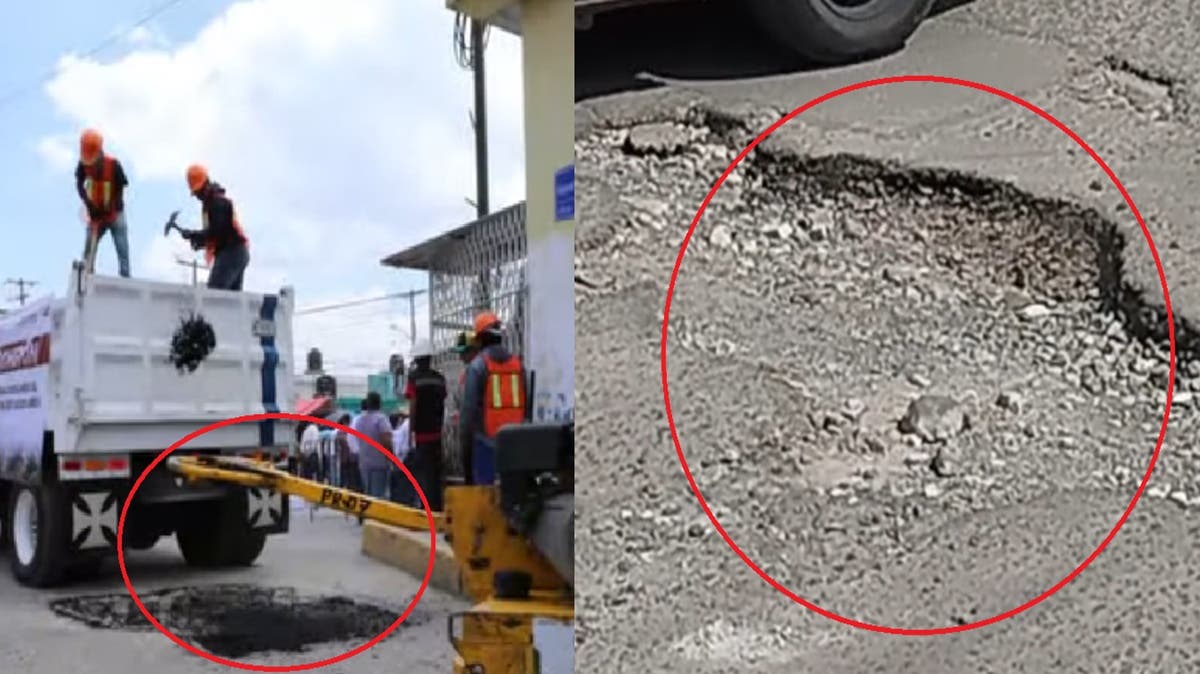 A un mes del “Bachetón” en San Antonio Abad, los baches siguen igual… o peor