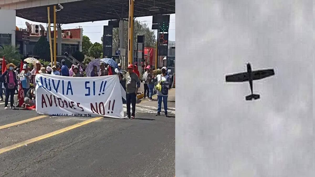 “¿Quién se robó la lluvia?”: campesinos anuncian bloqueos en Puebla por avionetas que inhiben tormentas