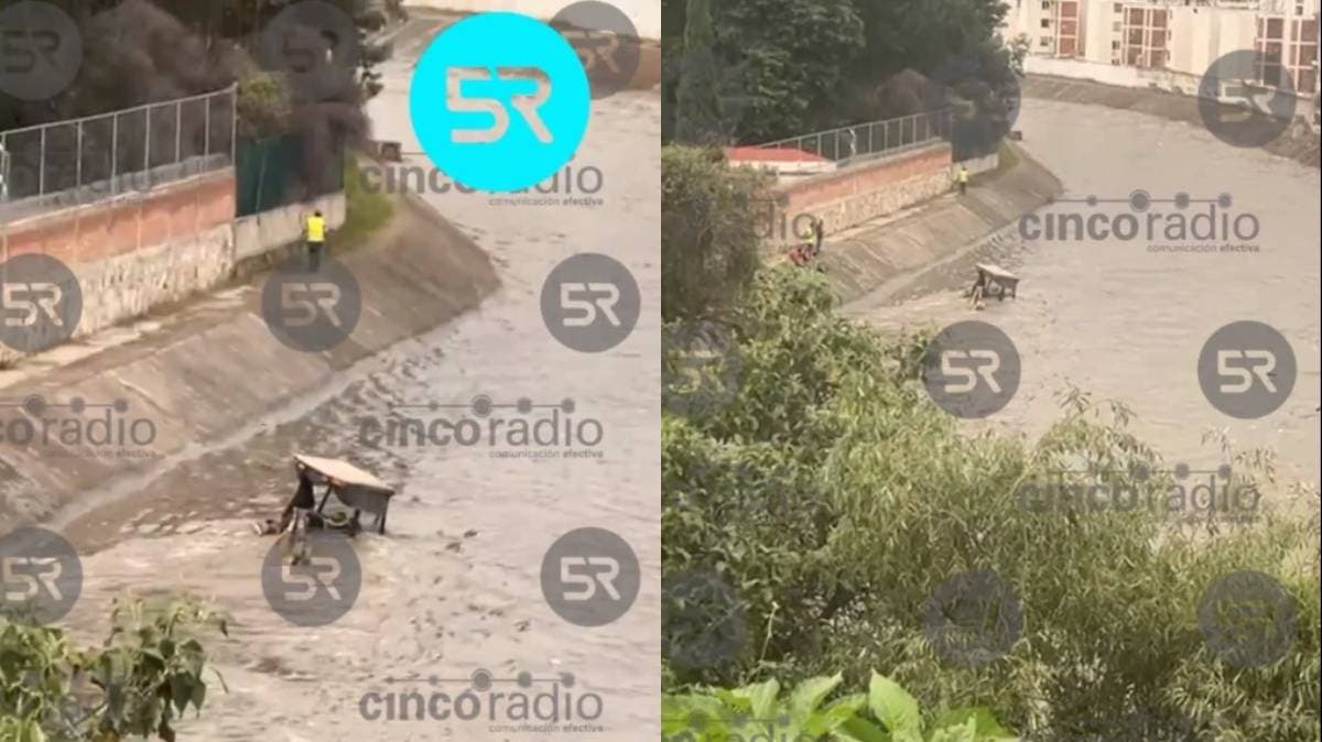 Trabajador queda atrapado en el río Alseseca mientras operaba maquinaria de limpieza en Puebla