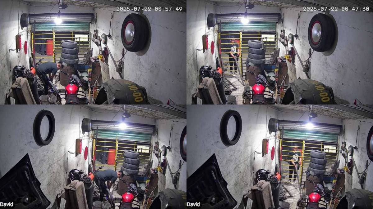 Puebla: joven pide trabajo en una talachera… y termina robando todo; golpeó a la perrita del local