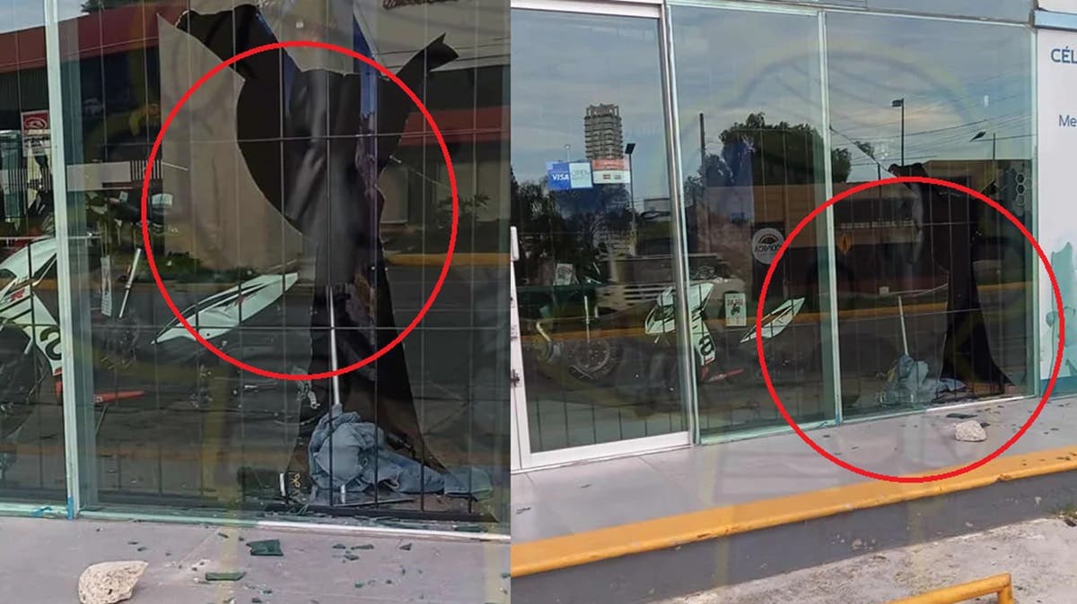 Cristalazo frente al casino Winpot: intentan irrumpir en tienda de motocicletas en Circuito Juan Pablo II