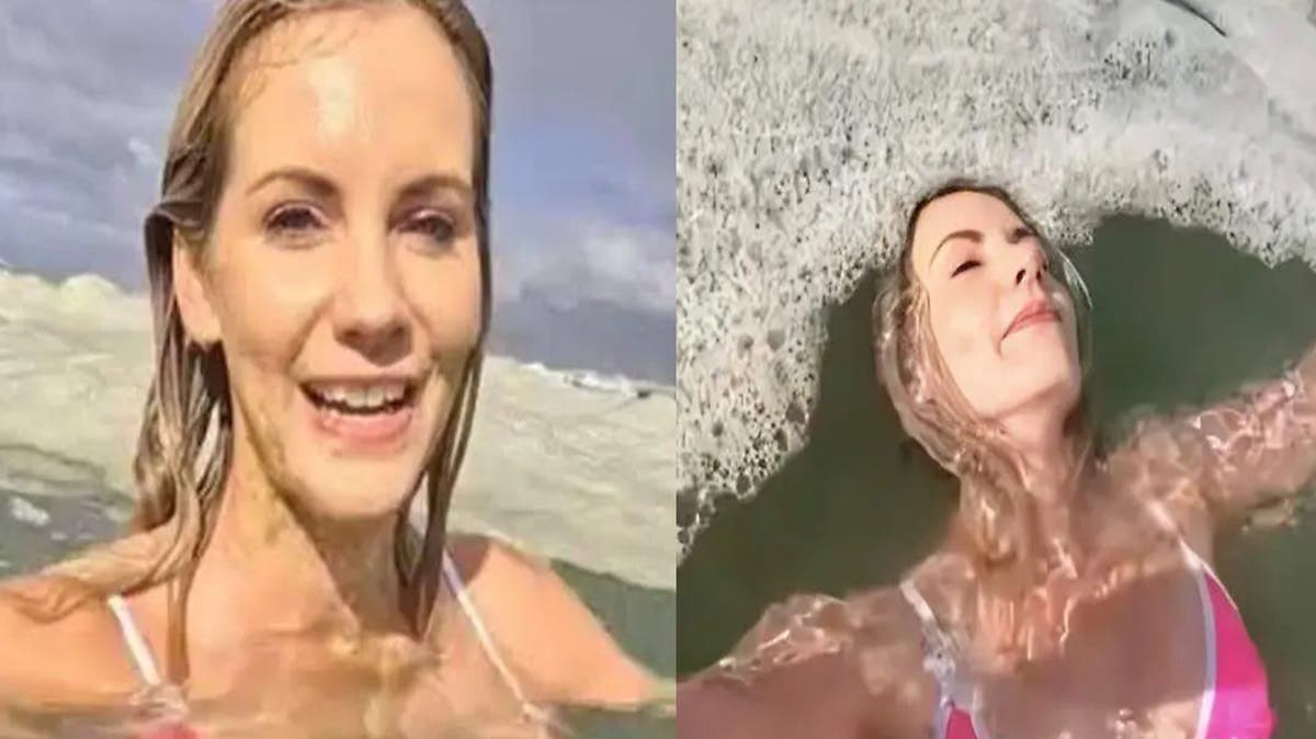 Influencer se mete a “espuma marina”… pero eran aguas negras: el video ya es viral
