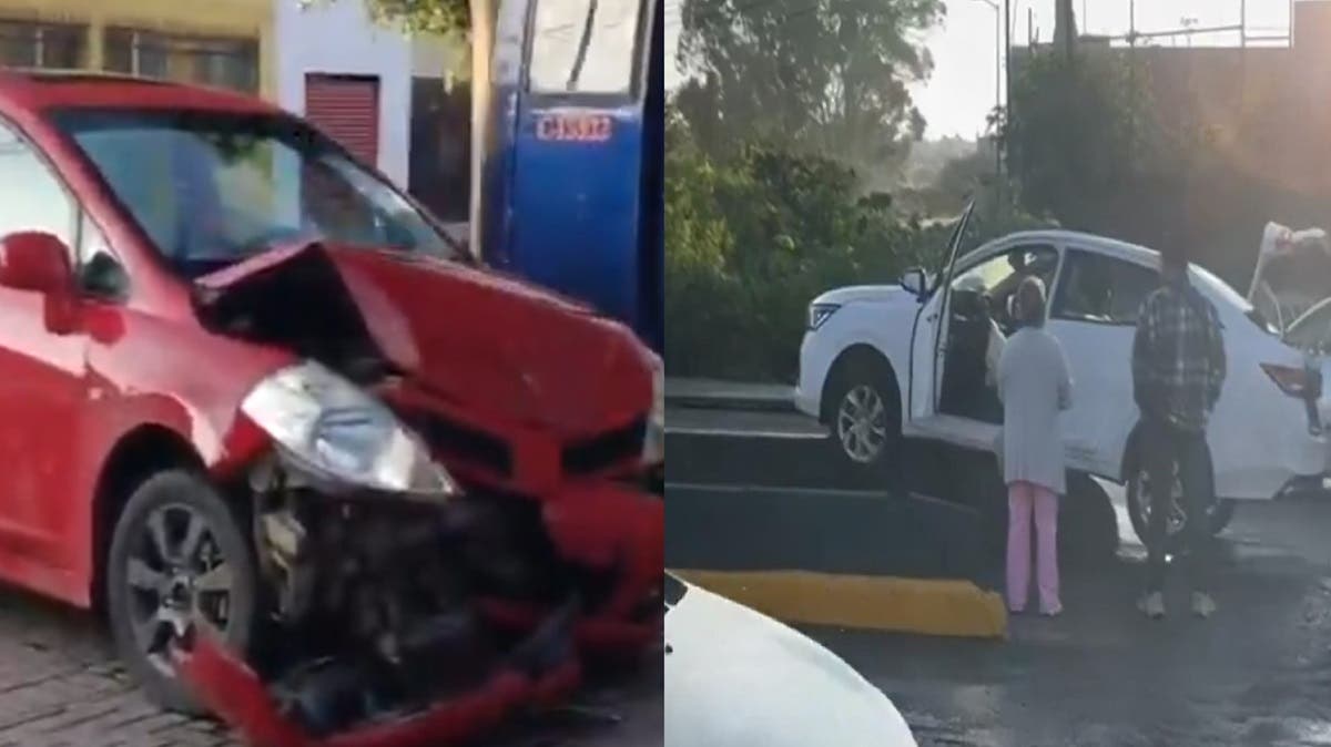 Jueves de caos en Puebla: múltiples choques dejan cinco heridos