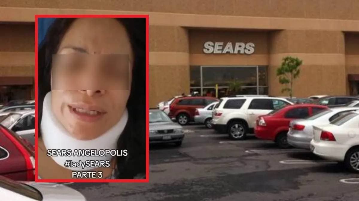 Atacada en pleno centro comercial: mujer recibe brutal golpe en Sears Angelópolis y nadie la ayuda