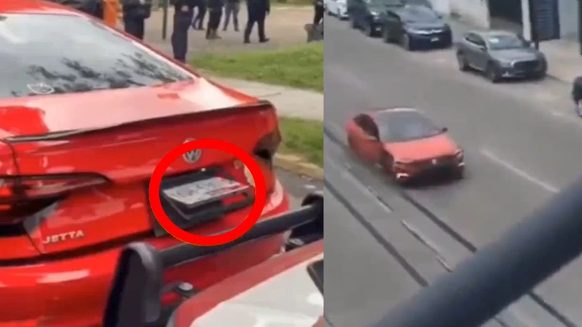 VIDEO | Persecución en Juan Pablo II: huía con portaplacas eléctrico y terminó con disparos de la policía