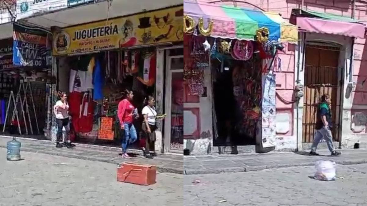 De un problema a otro: tras retiro de ambulantes, ahora locatarios apartan lugares en el Centro Histórico de Puebla