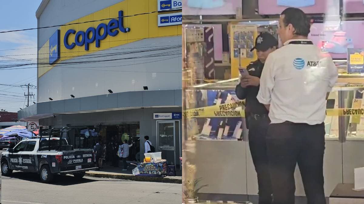 Violento asalto a Coppel en La Margarita: rompen vitrinas con marros y huyen con celulares; detienen a uno