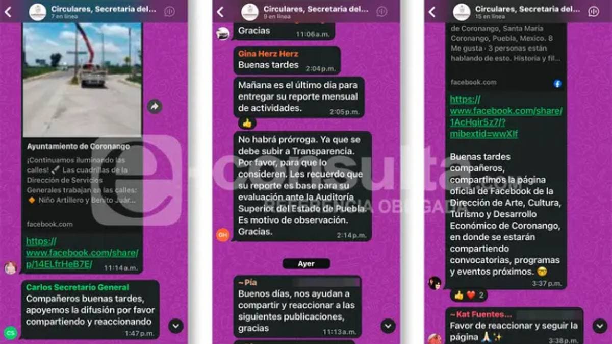 Obligan a funcionarios de Coronango a dar “like” a publicaciones oficiales: la nueva cara del activismo digital institucional