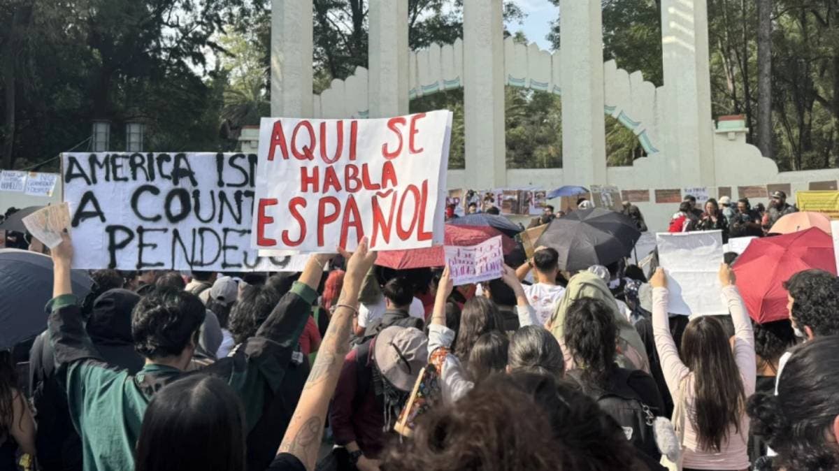 “¡Aquí se habla español!”: vecinos protestan en CDMX contra la gentrificación y presencia extranjera