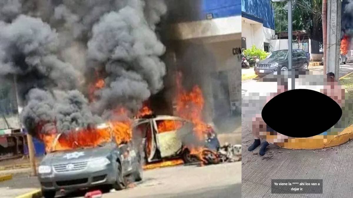 Hartazgo en Tezonapa: ciudadanos amarran a agentes y queman patrullas por presuntos abusos