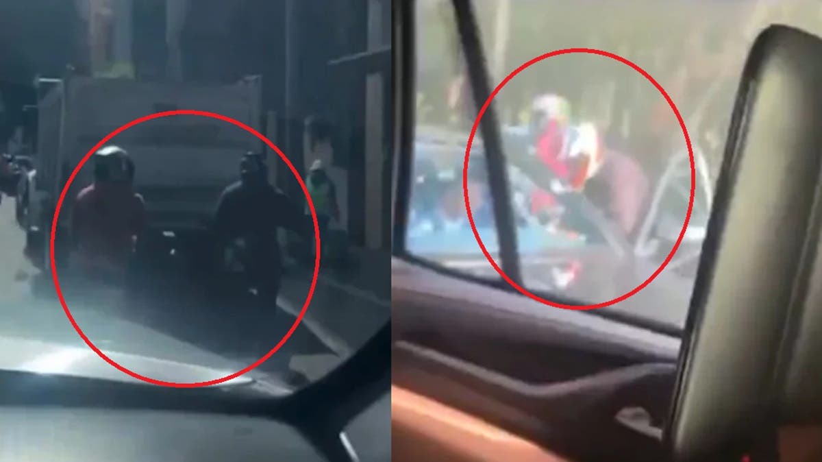 Asalto exprés en plena calle: dos ladrones despojan a automovilista en menos de un minuto