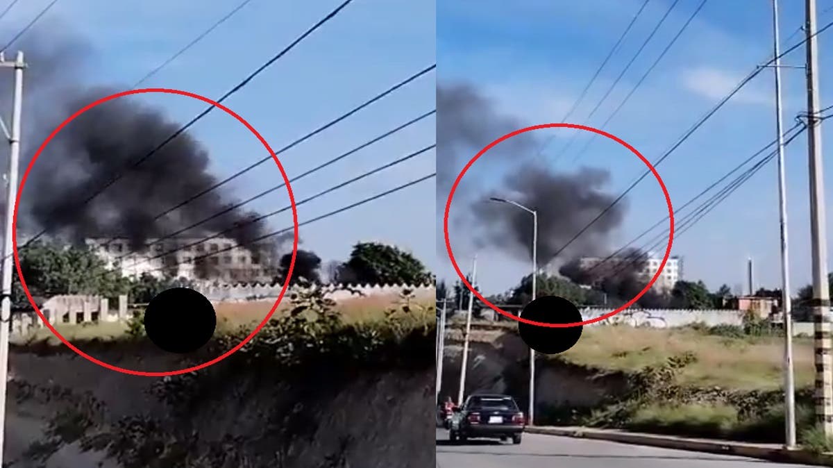 Fuego en Periférico Ecológico: así la columna de humo que sorprendió a Puebla esta mañana