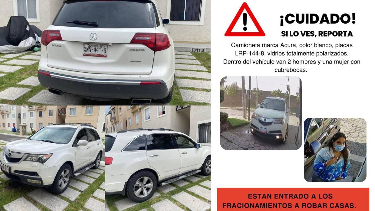 Denuncian que camioneta robada en Puebla es utilizada para delitos en casas habitación