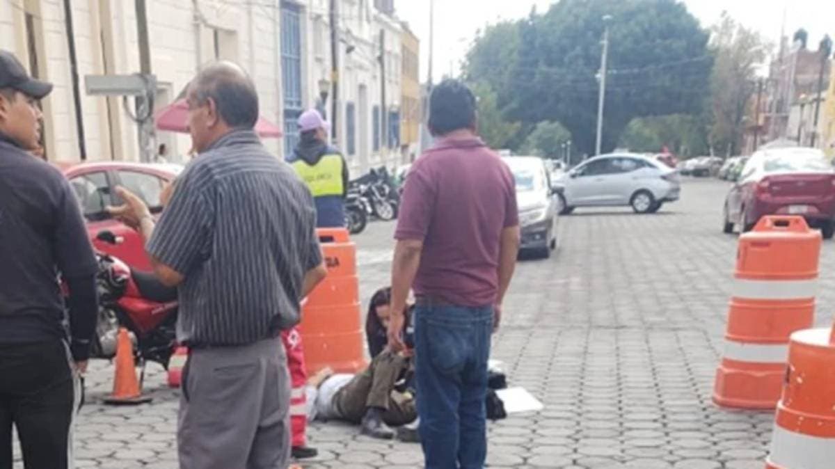 Cierre vial en el Barrio de Analco: hombre herido provoca caos en la 3 Oriente y 18 Sur