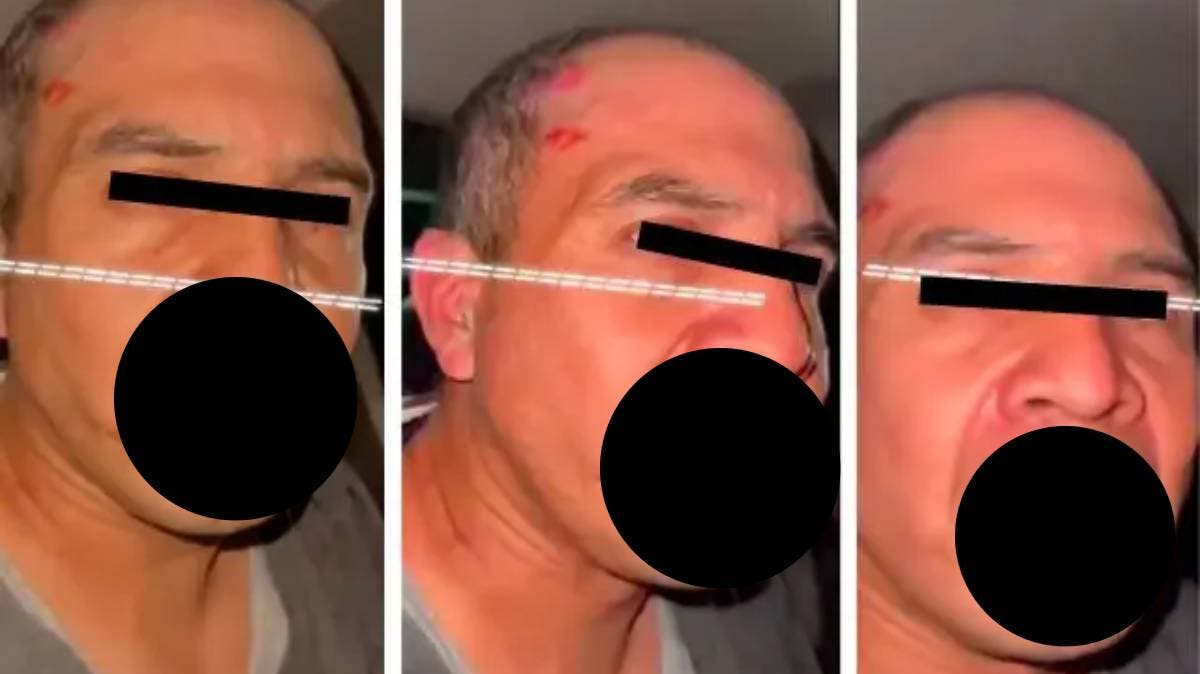 Conductores de plataforma retienen a presunto asaltante en Cholula; el hecho quedó grabado en video