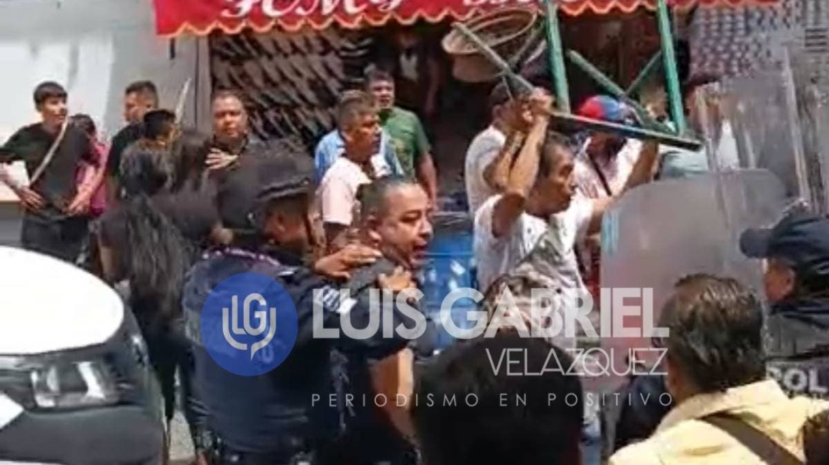 Martín Juárez y “Los Chupones” golpean a 13 inspectores en el Centro Histórico de Puebla