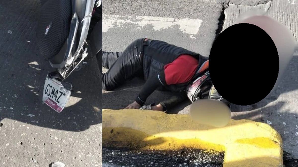 ¡Tragedia en la Diagonal! Motociclista muere tras derrapar en La China Poblana